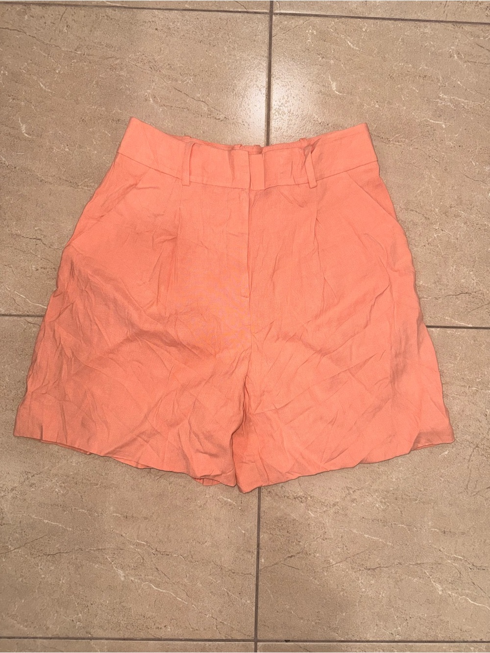 Veronica Beard Coral High-Rise Tailored Shorts